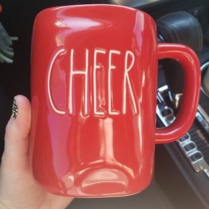 Rae Dunn Holiday Mug Red "CHEER"